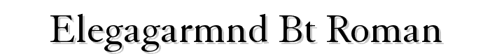 ElegaGarmnd%20BT%20Roman font