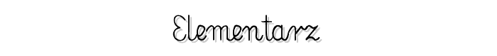 Elementarz font