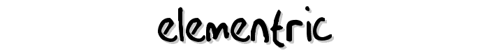 Elementric font