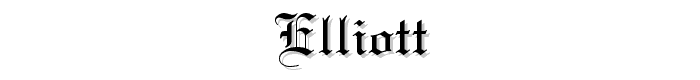 Elliott font