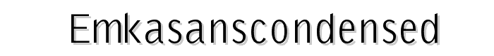 EmkaSansCondensed font