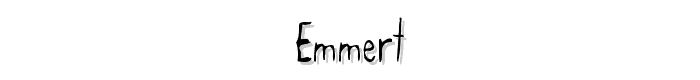 Emmert font