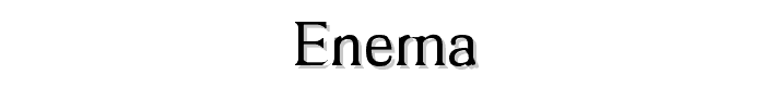 Enema font