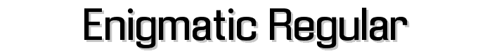 Enigmatic%20Regular font