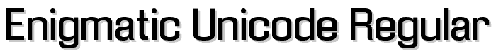 Enigmatic%20Unicode%20Regular font