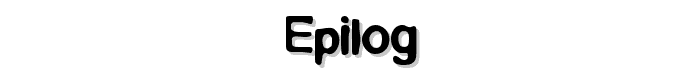 Epilog font