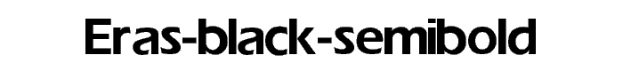Eras-Black-SemiBold font