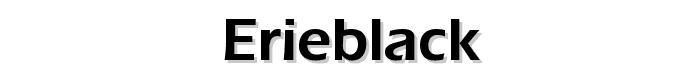 ErieBlack font