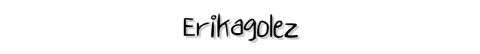 ErikaGolez font