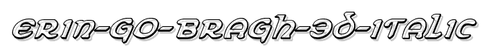 Erin Go Bragh 3D Italic police