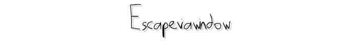 EscapeViaWindow font