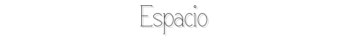 Espacio font