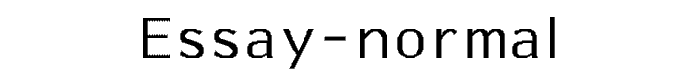 Essay-Normal font