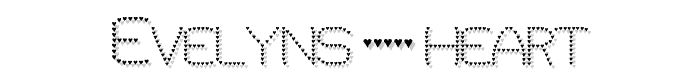 Evelyns Heart font