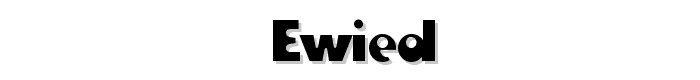 EwieD font