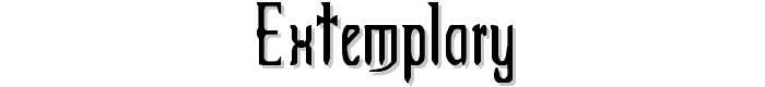 Extemplary font