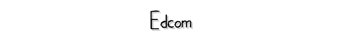 edcom font