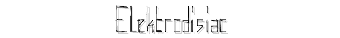 elektrodisiac font