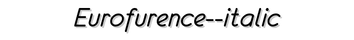 eurofurence italic font