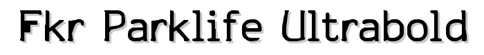 FKR ParkLife UltraBold font