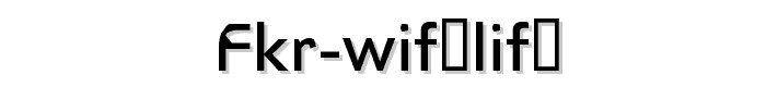 FKR%20WifeLife font