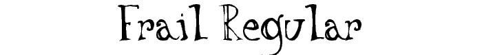 FRAIL%20Regular font