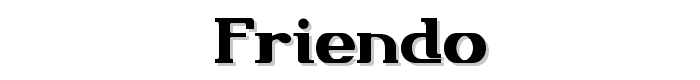 FRIENDO font