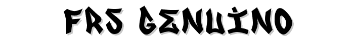 FRS%20GENUINO font