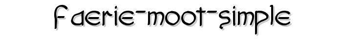 Faerie Moot Simple font