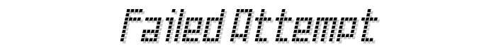 Failed%20Attempt font