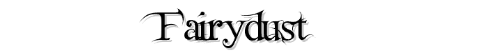 Fairydust font