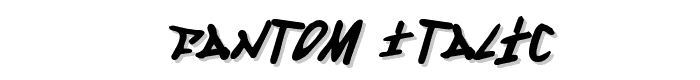 Fantom%20Italic font