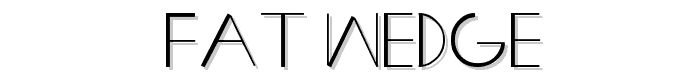 Fat%20Wedge font