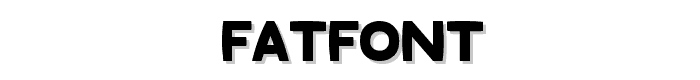 Fatfont font