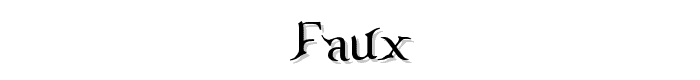 Faux font