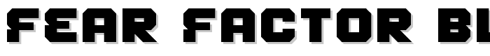 Fear Factor Black font