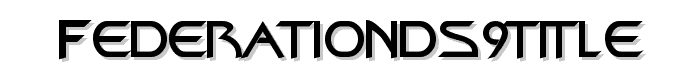 FederationDS9Title font