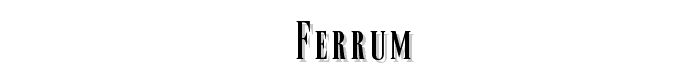 Ferrum font