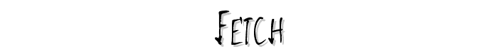 Fetch font