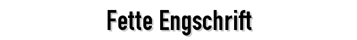 Fette%20Engschrift font