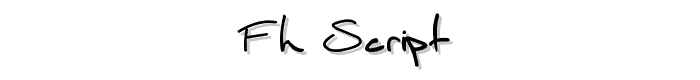 Fh_Script font