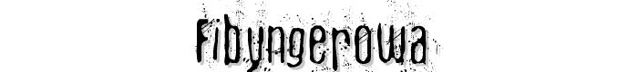 Fibyngerowa font