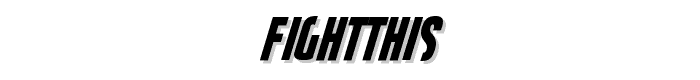 FightThis font