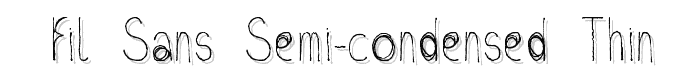 Fil Sans Semi-condensed Thin font