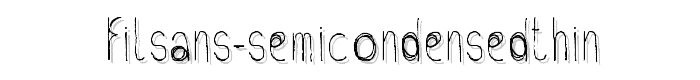 FilSans-SemicondensedThin font