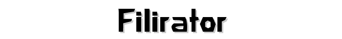 Filirator font