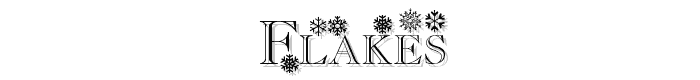 Flakes font
