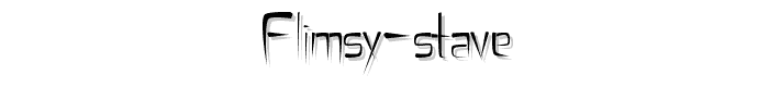 Flimsy%20Stave font