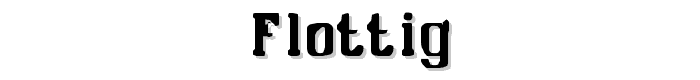 Flottig font