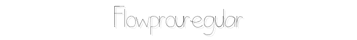 FlowProuRegular font